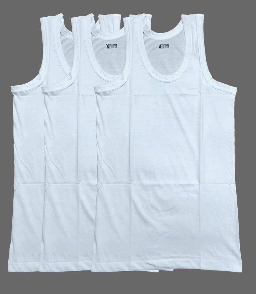 Crocodile Plain Vest 3PCS