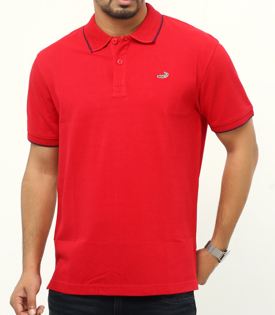 Crocodile Solid Polo T-Shirt