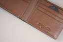 Crocodile Men's Saffiano Leather Slim Bifold Wallet