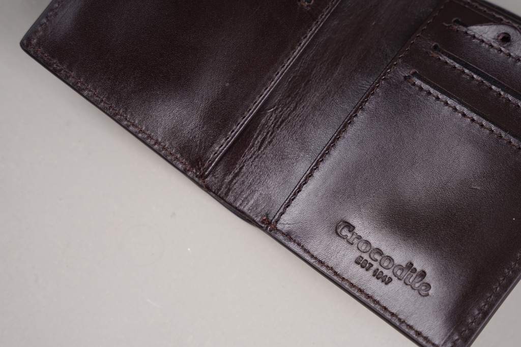 Crocodile Men's Leather Short Wallet