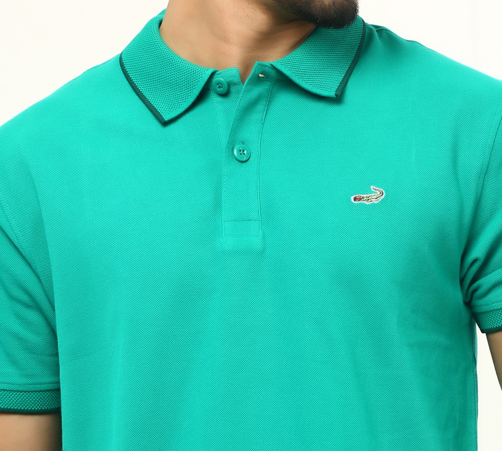 Crocodile Solid Polo T-Shirt